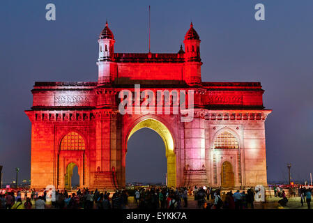 India, Maharashtra, Mumbai (Bombay), Gateway of India Stock Photo