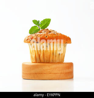 Vanilla muffin with fine chocolate flakes Stock Photo