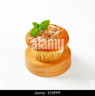 Vanilla muffin with fine chocolate flakes Stock Photo
