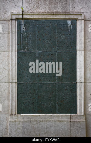 Panel 5 of 8 on the four arms of the Russia Memorial at Brookwood Military Cemetery Stock Photo