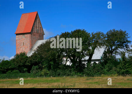 Saint Severin-Kirche with Keitum on Sylt, Stock Photo
