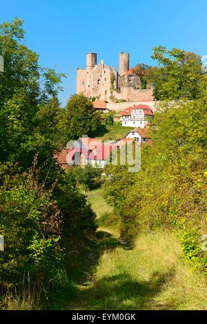 Germany, Thuringia, field Eichs, castle Hanstein Stock Photo - Alamy