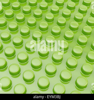 Surface covered with cylindrical bumps Stock Photo