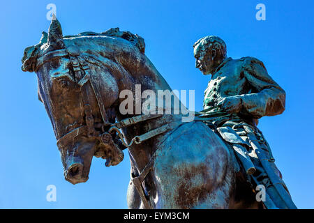 General Phil Sheridan Memorial Civil War Statue Sheridan Circle Embassy Row Pennsylvania Ave Washington DC Stock Photo