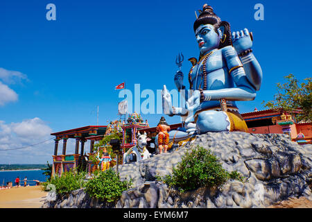 Sri Lanka, Ceylon, Eastern Province, East Coast, Trincomalee, Hindu temple of Konesvaram Kovil, Swami Rock Stock Photo