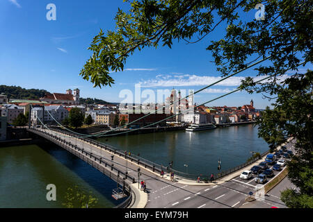 passau at the danube river Stock Photo - Alamy