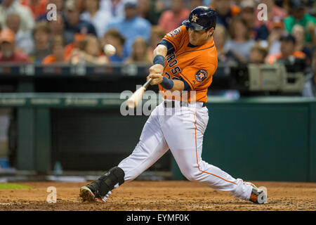 Houston Astros left fielder Preston Tucker scores against the