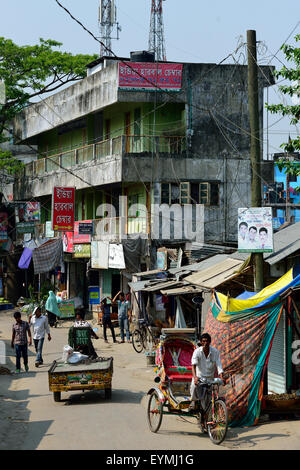 Street scene in Munshiganji, Bangladesh, Asia Stock Photo
