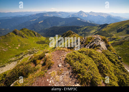 Beautiful mountains landscape in Carpathian. The Ukraine Stock Photo