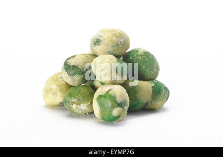 Wasabi  pea's isolated Stock Photo