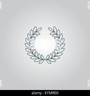 Leader wreath icon. Simple illustration of leader wreath vector icon ...