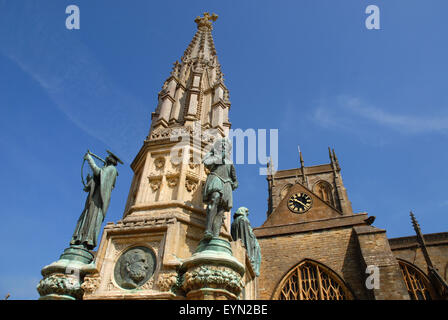 Digby Memorial, outside Sherborne Abbey, Dorset Stock Photo