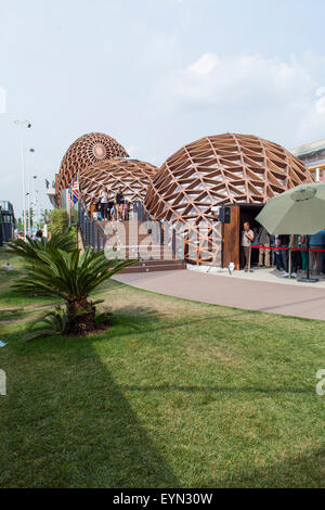 Malaysia Pavilion at EXPO 2015 in Milan, Italy. Stock Photo