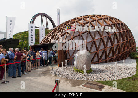 Malaysia Pavilion at EXPO 2015 in Milan, Italy. Stock Photo