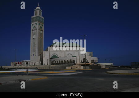 The Hassan II Mosque or Grande Mosquée Hassan II in Casablanca, Morocco Stock Photo