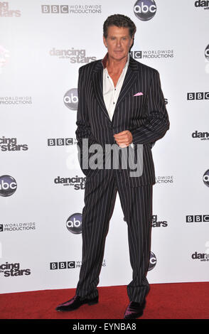 LOS ANGELES, CA - NOVEMBER 1, 2010: David Hasselhoff at the 200th episode party for Dancing With The Stars at Boulevard 3 in Hollywood. Stock Photo