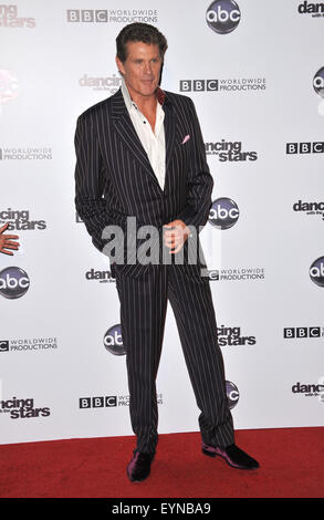 LOS ANGELES, CA - NOVEMBER 1, 2010: David Hasselhoff at the 200th episode party for Dancing With The Stars at Boulevard 3 in Hollywood. Stock Photo