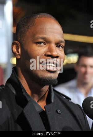 LOS ANGELES, CA - OCTOBER 28, 2010: Jamie Foxx at the Los Angeles premiere of his new movie 'Due Date' at Grauman's Chinese Theatre, Hollywood. Stock Photo