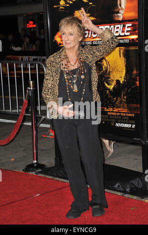 LOS ANGELES, CA - OCTOBER 26, 2010: Cloris Leachman at the world premiere of 'Unstoppable' at the Regency Village Theatre, Westwood. Stock Photo