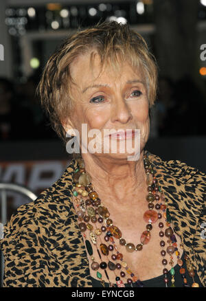 LOS ANGELES, CA - OCTOBER 26, 2010: Cloris Leachman at the world premiere of 'Unstoppable' at the Regency Village Theatre, Westwood. Stock Photo