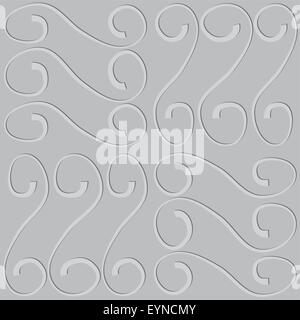 The embossed pattern on seamless gray vector background Stock Vector