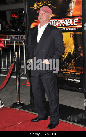 LOS ANGELES, CA - OCTOBER 26, 2010: Director Tony Scott at the world premiere of his new movie 'Unstoppable' at the Regency Village Theatre, Westwood. Stock Photo