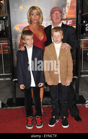 LOS ANGELES, CA - OCTOBER 26, 2010: Director Tony Scott & family at the world premiere of his new movie 'Unstoppable' at the Regency Village Theatre, Westwood. Stock Photo