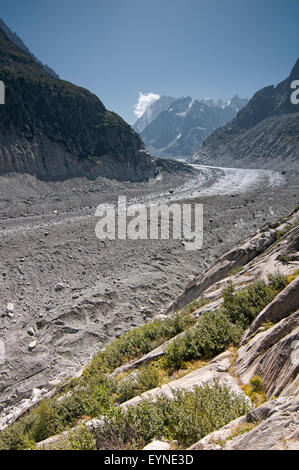 Mer de Glace Glacier. Chamonix. France Stock Photo