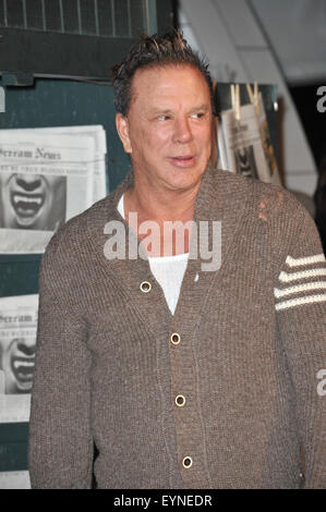 LOS ANGELES, CA - OCTOBER 16, 2010: Mickey Rourke at Spike TV's 2010 Scream Awards at the Greek Theatre, Griffith Park, Los Angeles. Stock Photo