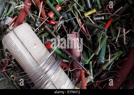 very much old high power resistors Stock Photo