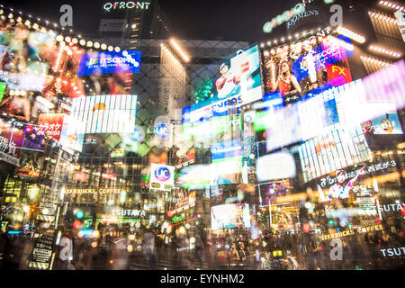 Shibuya Crossing,Shibuya-Ku,Tokyo,Japan Stock Photo