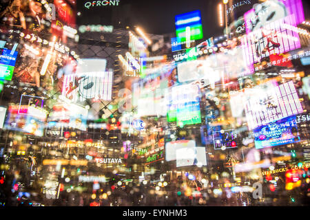 Shibuya Crossing,Shibuya-Ku,Tokyo,Japan Stock Photo