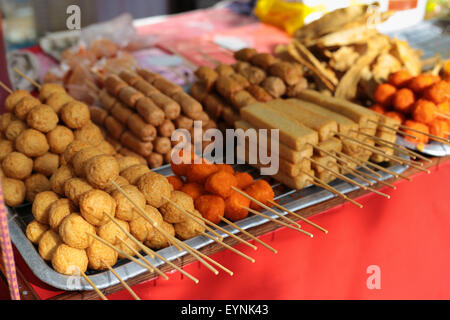 Malaysian fried hawker snacks. Stock Photo