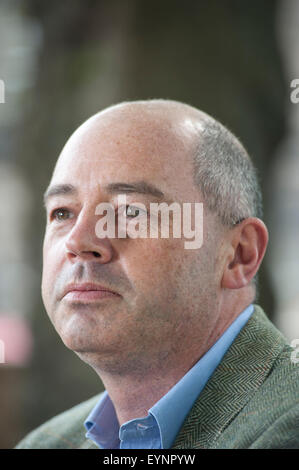 Professor of international security Richard J Aldrich appearing at the Edinburgh International Book Festival. Stock Photo