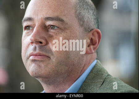 Professor of international security Richard J Aldrich appearing at the Edinburgh International Book Festival. Stock Photo