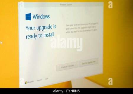 01 Aug 2015 - Millions of PC users around the world have been installing Windows 10 as part of a free upgrade from Windows 7, 8 and 8.1. Stock Photo