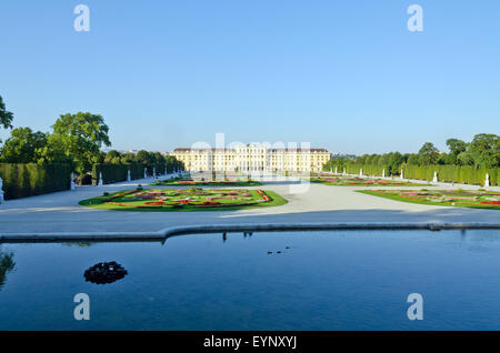 Crown prince privy garden of Schonbrunn Palace in Vienna, Stock Photo