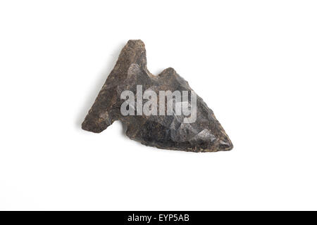 Stone arrowhead, found in Arizona Stock Photo