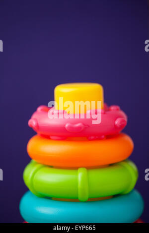 Toy Color Plastic Rings Isolated On Stock Photo 24158734