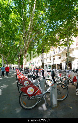 Getting about in Seville, Andalusia, Spain Stock Photo