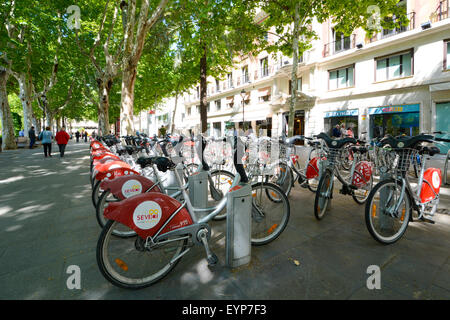 Getting about in Seville, Andalusia, Spain Stock Photo