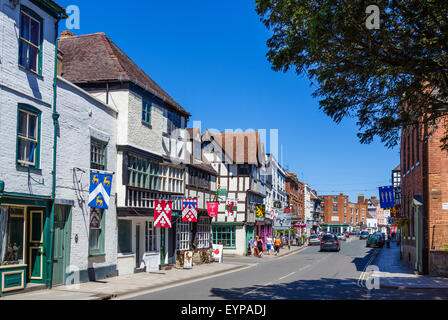 Church Street in the town centre, Tewkesbury, Gloucestershire, England, UK Stock Photo