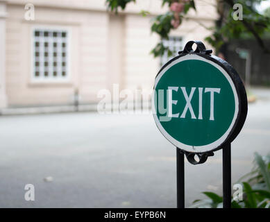 Exit Sign Board Stock Photo