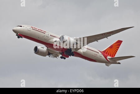 Air India Boeing 787 Dreamliner VT-ANC taking off from London-Heathrow Airport LHR Stock Photo