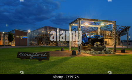 MIRAFIORI MOTOR VILLAGE, THE MAIN FCA SHOWROOM IN TURIN, ITALY Stock Photo