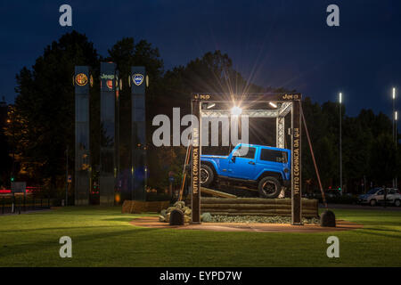 MIRAFIORI MOTOR VILLAGE, THE MAIN FCA SHOWROOM IN TURIN, ITALY Stock Photo