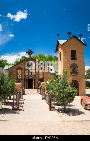 The Santo Nino Chapel in Chimayo, New Mexico, USA. Stock Photo