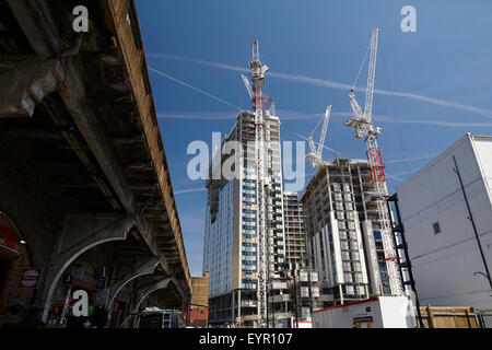 Buildings under construction in Elephant & Castle, London, UK Stock Photo
