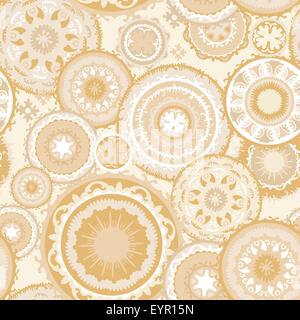 Light beige soft  seamless background for oriental interior and paper design Stock Vector