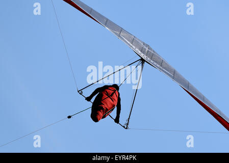 Hang glider flying in the German Alps Stock Photo - Alamy